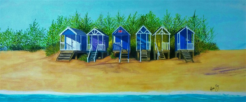 Sunny Wells Huts - Original Watercolour - £100 