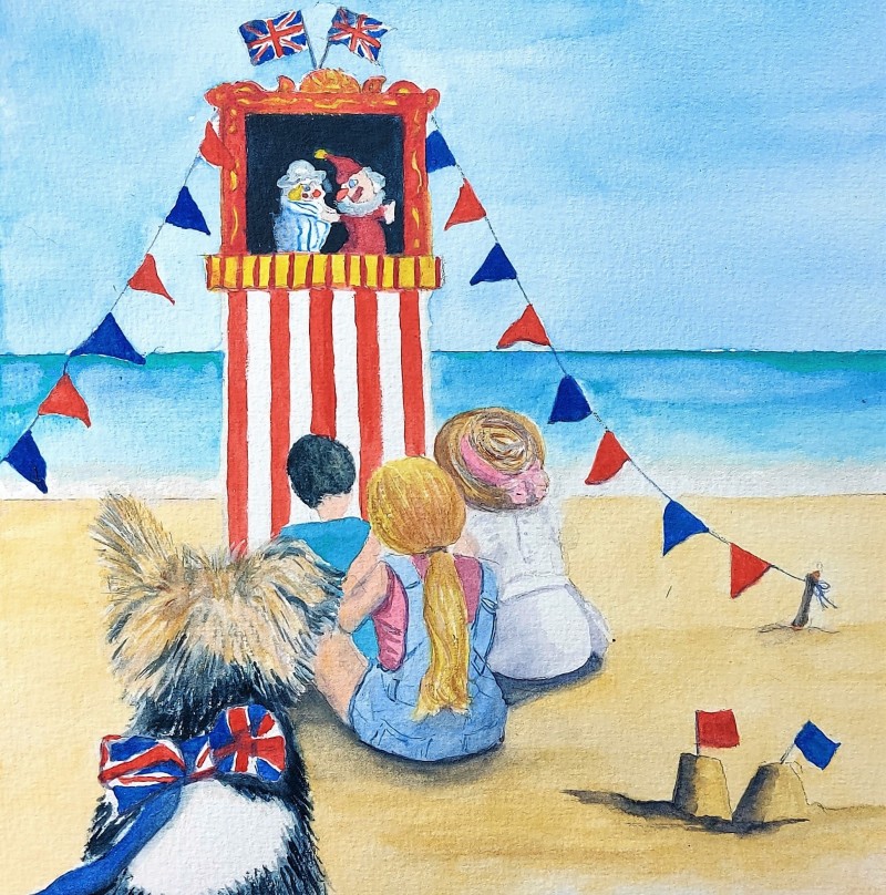 Punch and Judy Show card Out of Stock 