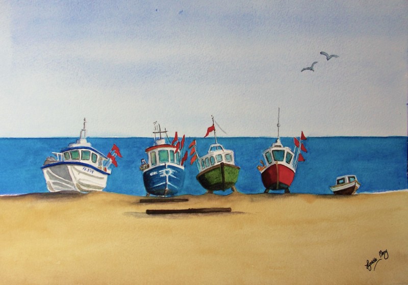 Fishing Boats - Original - £65