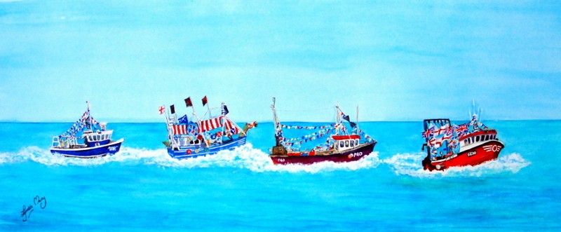 Trawler Race Print £35 - AVAILABLE TO ORDER